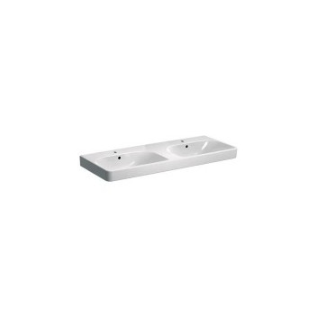 GEBERIT 500.223.01.1 SMYLE DOUBLE WASH BASIN 1TH  1200x480mm WHITE