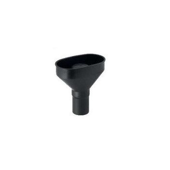 GEBERIT OVAL FUNNEL WITH INTERGRATED TRAP 56mm BLACK 352.354.16.1