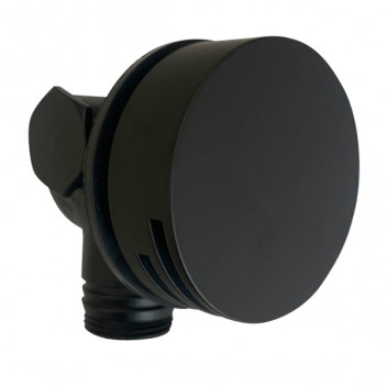 PLUMLINE ROUND NIKKI BATH SPOUT & OVERFLOW MATT BLACK