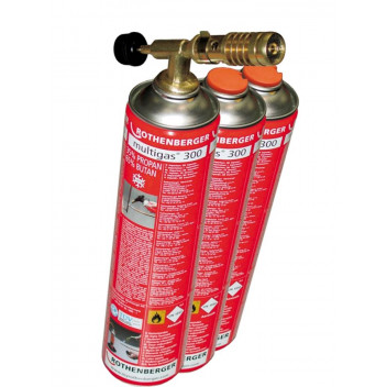ROTHENBERGER HOT PACK BURNER SET (TORCH & 3 GAS) 3.5579