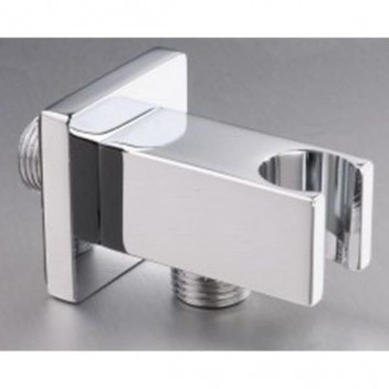 GIO WA-002 SQUARE WALL OUTLET ELBOW WITH BRACKET