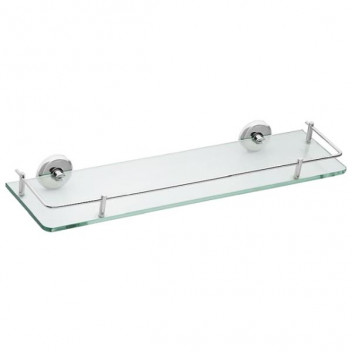 BATHROOM BUTLER LR2126CHRM GLASS SHELF & BOTTLE BAR POLISHED CHROME