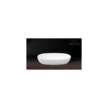 CRYSTALLITE LUNA FREE STANDING BASIN (LARGE- DEEP) WHITE 595x330x130