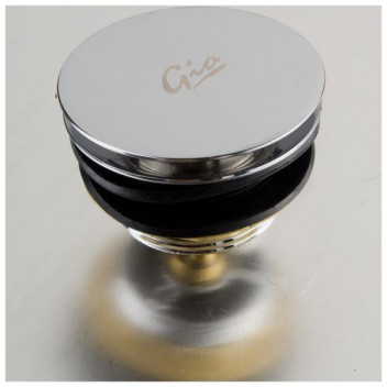 GIO P30 FLAT TOP CLICK BATH WASTE 40MM UNSLOTTED
