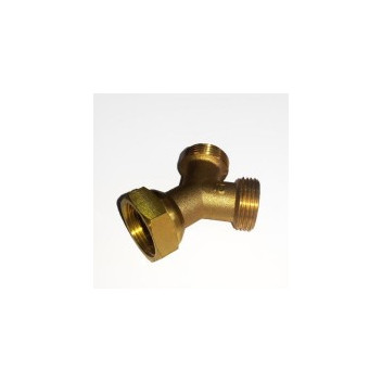 GIO 8205 BRASS Y PIECE SPLITTER OR WASHING MACHINE 20mm