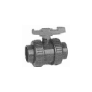 uPVC S/WELD BALL VALVE 10mm DOUBLE UNION THREADED FXF V322