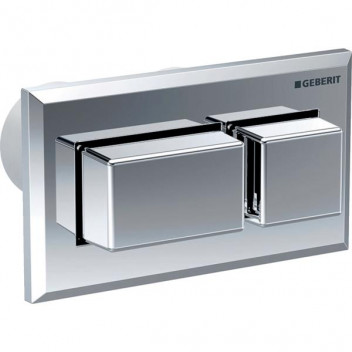 GEBERIT 116.052.21.1 PNEUMATIC SQUARE DUAL FLUSH ACTUATOR