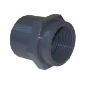 uPVC S/WELD FEMALE ADAPTOR 50x1.1/2 GREY