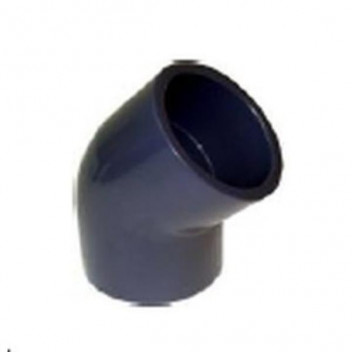 uPVC S/WELD ELBOW 50x45 PLAIN GREY