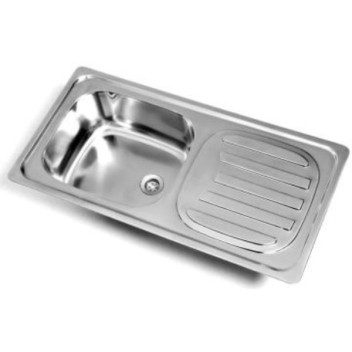 KWIKOT SDI-860-SE SS SEB DROP IN SINK STD 860X435 40MM WASTE & PLUG