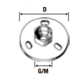 VALSIR VS0398001 FLANGE FOR FIXING TO WALL G1/2X70mm