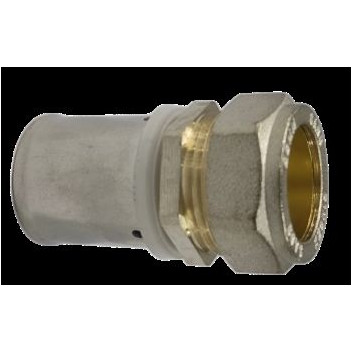 PEXMAN COMPRESSION COUPLING FOR COPPER 25x22mm CRIMPED