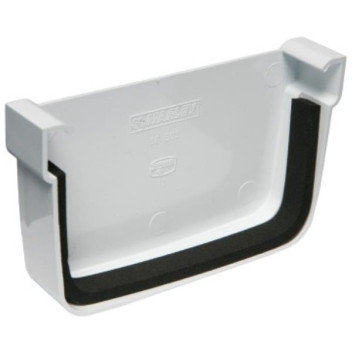 MARLEY SQUARE D-SHAPE PVC GUTTER STOP END SE501