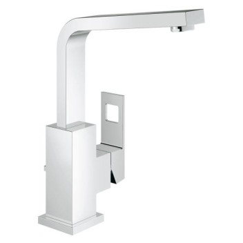 GROHE G-23135000 EUROCUBE BASIN MIXER WITH SWIVEL SPOUT CP