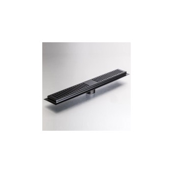 GIO A1013-500MB SLOTTED SHOWER CHANNEL GRATE 500X65mm BLACK