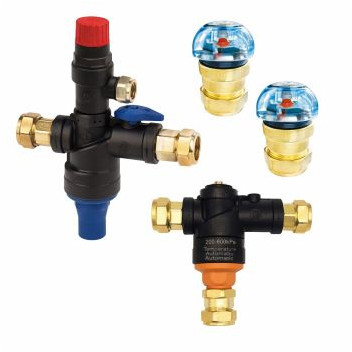 ADVANCED THERMAL SOLAR INSTALLATION VALVE PACK 15mm (PCV, MIX VALVE, 2