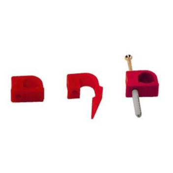 BUDDYBAT PIPE ANCHOR SUPPORT RED PP 15mm (10/PK)