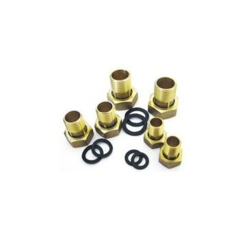 PRECISION WATER METER TAILPIECE SET 20mm BRASS (PAIR)