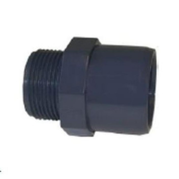 uPVC S/WELD MALE ADAPTOR 20X3/4 GREY