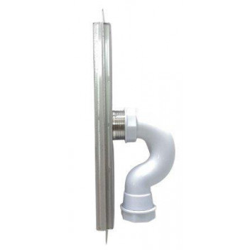 PLUMLINE S/S UNIVERSAL 600mm SHOWER CHANNEL incl TRAP excl GRID