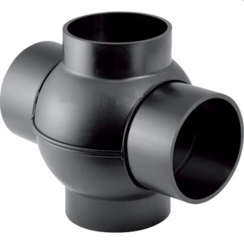 GEBERIT DOUBLE BRANCH BALL 90mm 88.5x180deg 366.280.16.1