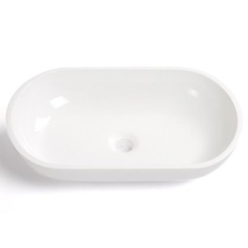 CLEAR CUBE FLORENCE/PICASSO BASIN (NO O/FLOW)WHITE GLOSS 540x340x120mm