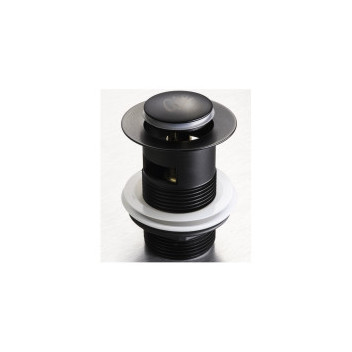 GIO BW202S/MB CLICK BASIN WASTE 32MM SLOTTED BLACK
