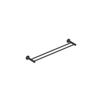 BATHROOM BUTLER BALR2682MBLK DOUBLE TOWEL RAIL 650MM MATT BLK