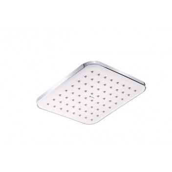 COBRA SHOWER HEAD 1 SPRAY SQUARE CP/WHITE 076 PAUSE-SQ