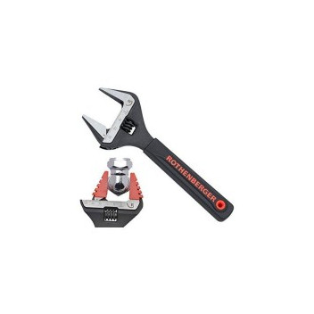 ROTHENBERGER WIDE JAW ADJ WRENCH 250MM & JAW PROTECTOR 70461