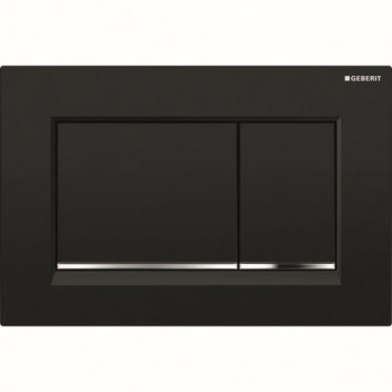 GEBERIT 115.883.KM.1 SIGMA 30 DUAL FLUSH ACTUATOR BLACK/SHINY/BLACK