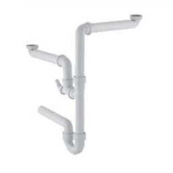 GEBERIT P TRAP FOR KITCHEN SINK 50mm WHITE ALPINE 152.818.11.1