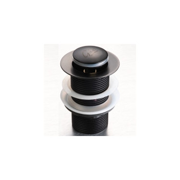 GIO BW202U/MB CLICK BASIN WASTE 32MM UNSLOTTED BLACK