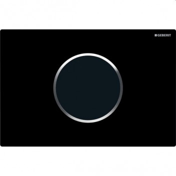 GEBERIT 115.907.KM.6 SIGMA10 ELECTRO FLUSH ACTUATOR PLATE BLACK/CP