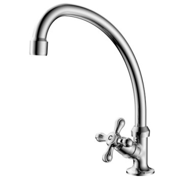 PLUMLINE TUDORA PREP BOWL PILLAR TAP & SPOUT CP 15mm