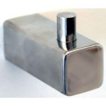 PLUMLINE MERU ROBE HOOK S/ST POLISHED SQUARE