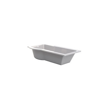 LUXIMO TOKYO RIGHT HAND SHOWER BATH 1700X750 BM48 WHITE