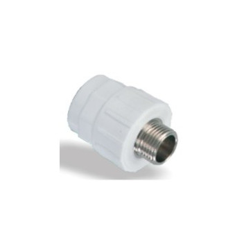 VALSIR VU0005800 AQUASYSTEM PP-R MALE ADAPTOR - ROUND 20 x 1/2\"