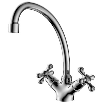 PLUMLINE TUDORA SINK MIXER 1TH CP 15mm