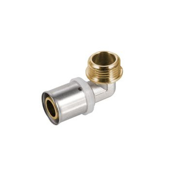 PEXMAN MALE ELBOW BRASS 20x3/4 CRIMPED