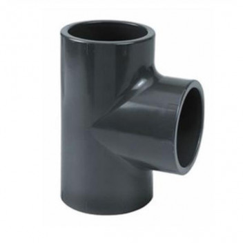 uPVC S/WELD EQUAL TEE 32mm PLAIN GREY