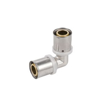 PEXMAN REDUCING ELBOW BRASS 25x16mm CRIMPED