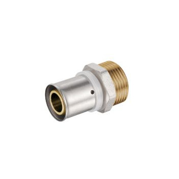 PEXMAN STRAIGHT MALE ADAPTOR BRASS 25x3/4 CRIMPED