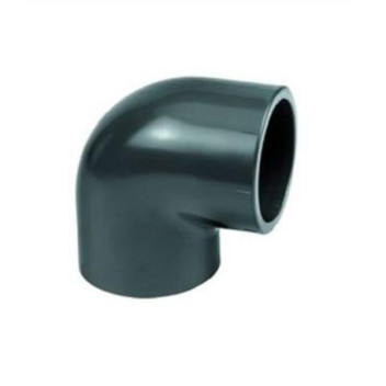 uPVC S/WELD ELBOW 50x90 PLAIN GREY