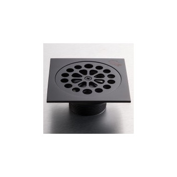 GIO A1015-12/MB 100X100MM SQUARE SHOWER TRAP BLACK