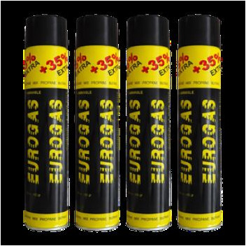 EUROGAS BUTANE GAS BURNER CYLINDER ONLY 800ml THREADED
