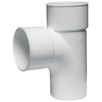 MARLEY ROUND PVC DOWNPIPE TEE JUNCTION 80X45 DY303