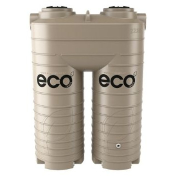 ECO SLIMLINE DOUBLE WATER TANK VERTICAL 2220L BEIGE