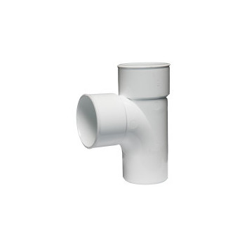 MARLEY ROUND PVC DOWNPIPE TEE JUNCTION 80X45 DY303