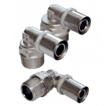 RIFENG MALE ELBOW BRASS 32x1 CRIMPED